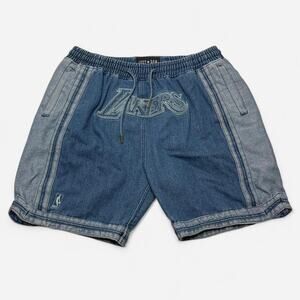 Just Don x Lakers Denim Shorts XXL NBA Basketball Streetwear Made in USA